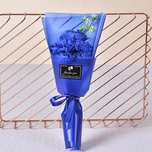 Cadeau de la Saint-Valentin Bouquet de roses roses Simulation de fleurs d'<span class=keywords><strong>oeillets</strong></span> Bouquet de fleurs pour la Saint-Valentin Cadeau de fête des mères pour Thanksgiving - Product Image 5