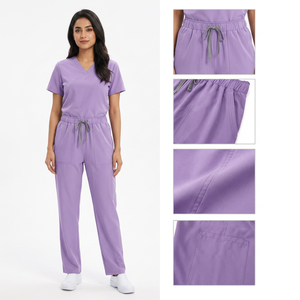 Fashionable Hospital Uniforms Washable Stretchy Cotton <b>Nurse</b> <b>Scrubs</b> for Women Men Made Hospital-Grade Canvas for <b>Nurses</b> Patients - Product Image 1