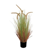 Buket Rumput Foxtail Buatan dengan Banyak Kepala Bunga, Bahan PVC, Simulasi Tinggi untuk Dekorasi Rumah & Pernikahan Gaya Boho, Penggunaan Dalam Ruangan