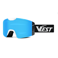 Système de verrouillage latéral magnétique pour lunettes de ski/snowboard homme/femme, anti-buée, protection UV 100%, personnalisable pour le ski et la motoneige