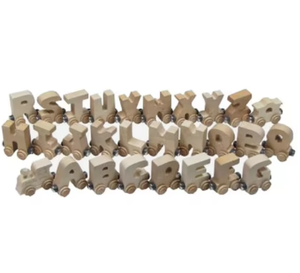 รถไฟของเล่นไม้ ของขวัญวันเกิดเด็ก ของตกแต่งบ้าน - Product Image 5