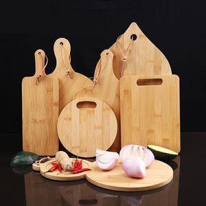 Ensemble de planches à découper en bois de bambou multifonctionnelles personnalisables, épaisses, pour le fromage, le jus, la viande, planche à découper durable - Product Image 1