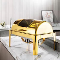 Chauffe-Plat Professionnel en Acier Inoxydable pour Buffet – Table Vapeur Commerciale pour la Restauration et les Événements