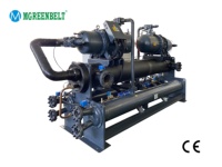 Refroidisseur à vis à double compresseur refroidi par eau de 440 kW