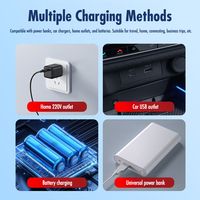 Mini-réfrigérateur portable pour insuline et médicaments avec température de 0 à 18°C ° Écran LCD Type-C 5V pour le stockage de médicaments pour diabétiques en voyage