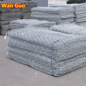 Manufacturers Price Gabion Stones Cage Retaining Wall Strong Screen Hexagonal Wire Mesh Baskets Galvanized Gabion Box For Sale