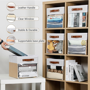 Vente en gros Lot de 6 Armoire cube moderne de 11 pouces Assemblage facile Rangement en tissu Organisateur de placard Multifonctionnel Organisation de la maison - Product Image 6