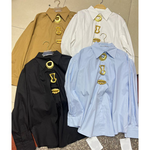 2026 New <strong>Women</strong> Fashion Versatile Lapel Loose Unique Button Stylish Simple Long Sleeve <strong>Blouse</strong> Ladies Shirt - Product Image 1