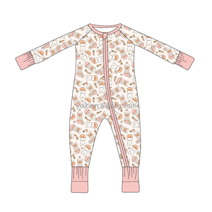 复活节批发竹纤维睡衣 2 件套长袖卡通人物竹纤维睡衣婴儿衣服卡通印花神秘盒 - Product Image 2