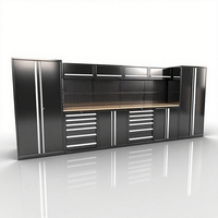 Armoire à Outils Complète en Acier Laminé à Froid pour Mécaniciens, Coffre Chariot en Acier Inoxydable pour Atelier de Lavage Automobile