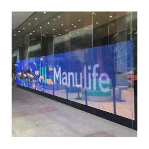 Pantalla De Pelicula Cristal LED Vidrio De Ventana Pega Automáticamente Pantalla De Pelicula Delgada LED Panel De Película Pantalla De Visualización - Product Image 1