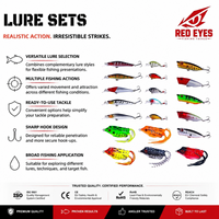 Échantillon Gratuit Vente en Gros Kit de leurres mixtes Crankbait et grenouille, multi-styles, leurres d'eau de surface pour la pêche au bar