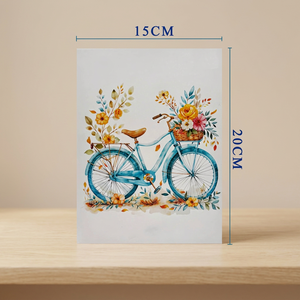 Carte de vœux 3D pop-up Saint-Valentin avec motif floral pour la création de cartes en papier, finition brillante pour les messages - Product Image 5