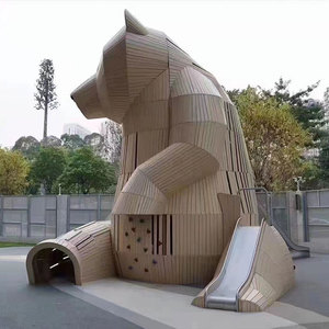 Tùy biến chuyên nghiệp của tất cả các loại mô hình động vật thiết bị phi tiêu chuẩn trẻ em sân chơi ngoài trời <span class=keywords><strong>Slide</strong></span> - Product Image 5