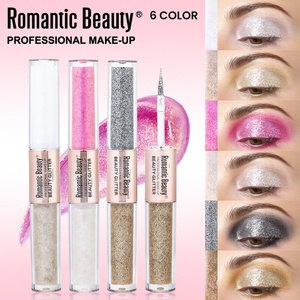 Ombretto Liquido <span class=keywords><strong>All</strong></span>'Ingrosso a Doppia Punta, Glitter Scintillante Perlescente Bicolore a Lunga Durata, Trucco Occhi per Donna - Product Image 1