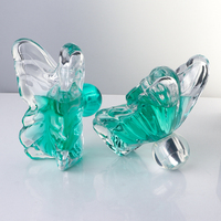 Flacon de parfum en verre unique en forme de papillon de 100 ml avec pompe à sertir de 15 mm, flacons de parfum vides, OEM ODM