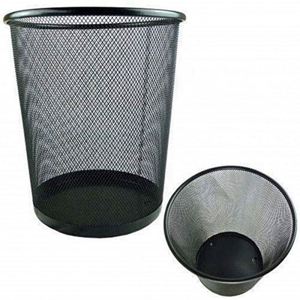 Cesto de basura de oficina de malla metálica de 6 galones, cesto de basura abierto de alambre metálico para escritorio, contenedor de reciclaje. - Product Image 5