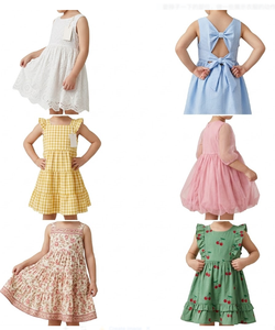 Robe d'été pour filles, prête à être expédiée en 2026, 0-14 ans, neuve, lots mixtes, modèle léger 418 CN/FUJ, liquidation d'inventaire - Product Image 2