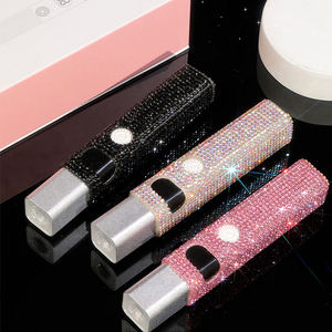 Lámpara UV de Uñas Portátil Recargable con Incrustaciones de Diamantes de Lujo, Secador de Uñas LED con Pantalla Digital para Curado de Pegamento de Uñas - Product Image 4