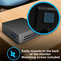 Mini ordinateur de bureau sans ventilateur 3805u I3 I5 nuc avec double RS232 double Lan ordinateur industriel Mini PC