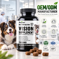 Comprimés à croquer pour la vision des chiens : Lutéine, Zéaxanthine, Vitamines, Antioxydants, Huile de poisson 2,5g/unité – Bouteilles pour toutes les étapes de vie