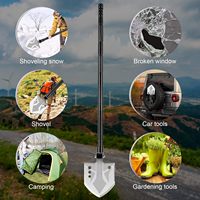 Kit de pioche et hache multifonctionnel de survie robuste pour le camping, la randonnée et la chasse