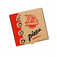 Individuell Bedruckte Isolierte Pizzabox mit Aluminiumfolie-Auskleidung Lebensmittelechte Wellpappe Thermische Pizza-Lieferverpackung