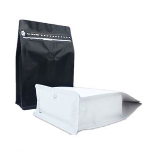 Sac d'emballage pour grains de café 100 % écologique, recyclable, avec valve de purge unidirectionnelle, 2 lb, pack promotionnel - Product Image 4