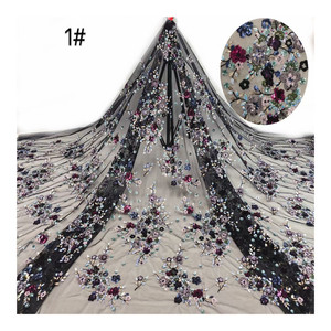 <span class=keywords><strong>2025</strong></span> Chất Lượng Cao Sang Trọng Thêu Nặng Đám Cưới Ren Vải Ưa Thích Thêu Sequins Ren Vải - Product Image 1