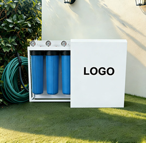 Sistema di Filtrazione dell'Acqua ad Alto Flusso 20" X 4.5" Triple Big Blue per il Trattamento dell'Acqua di Pozzo e di Fiume per il Mercato Australiano - Product Image 2