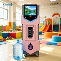 Mesin Penjual Air Minum dengan Lampu LED Kustom Tersedia, Air Alkali Lemah/Kaya Hidrogen Tersedia untuk Taman Komunitas