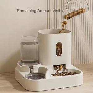 Tempat Makan dan Minum Hewan Peliharaan Otomatis 2 in 1 dengan Dispenser Air, Mangkuk Anjing Kucing, Fountain Minum, Pengumpan Hewan Peliharaan Pintar Otomatis - Product Image 3