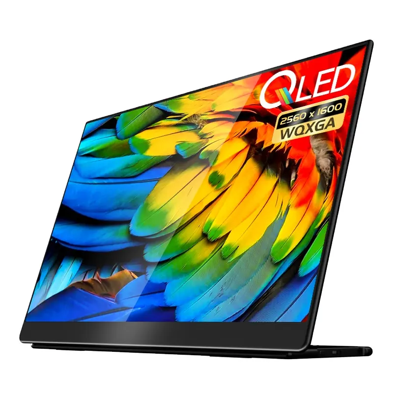 Ehomewei QLED 2.5k16:10 16 inch Thin Portable Monitor with Capacitive Touch Screen Displays for PS4 Xbox Switch Mini PC Laptop