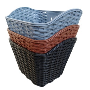 Cesta delantera para <span class=keywords><strong>bicicleta</strong></span> Princess, <span class=keywords><strong>bicicleta</strong></span> eléctrica y cesta de coche de ratán Retro, función de liberación rápida, cesta de piezas de montar de plástico frontal - Product Image 3