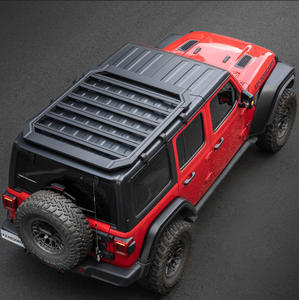 Equipaje de techo de coche, plataforma transportadora de <span class=keywords><strong>aluminio</strong></span>, portaequipajes, portaequipajes de coche para Jeep Wrangler JL 4XE 18 +, piezas de coche todoterreno, portaequipajes - Product Image 3