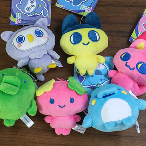 Porte-clés en peluche <span class=keywords><strong>Tamagotchi</strong></span> HECION Série Mignonne et Rêveuse, Adorables poupées en peluche Mametchi et Guchi, Porte-clés et pendentif de sac amusants - Product Image 4