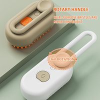 Nouveau Design 3 en 1 Silicone Pet Steamy Toilettage Brosse Vapeur Épilation Outil Peigne Chien Chat Autonettoyant Pulvérisation Brosse