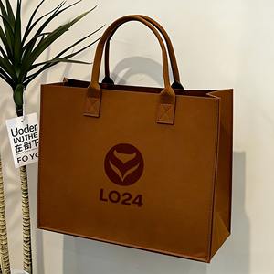 Bolsa de Compras de Fieltro Personalizada Directo de Fábrica, Bolsa de Fieltro Lisa sin Estampado, Logotipo Personalizado Impreso al por Mayor - Product Image 1