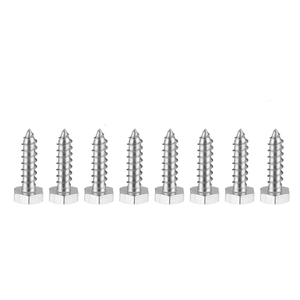 Tornillos Autorroscantes de Cabeza Hexagonal de Acero Galvanizado Grado GR5 con Arandela Adhesiva, Rosca Métrica Estándar para Fijación de Chapa Metálica - Product Image 3