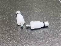Pièces clés de vente chaude auto-développées Suye pour briquet électrique de poche à silex Valve de buse à débit permanent en plastique blanc