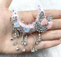 Perles de fantaisie de lune acrylique faites à la main d'usine avec strass pour bricolage stylo à bille résultats de bijoux et composants