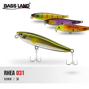 HUNTHOUSE Leurres de <span class=keywords><strong>pêche</strong></span> de haute qualité 60mm 3g Leurres durs artificiels Leurres de <span class=keywords><strong>pêche</strong></span> flottants Leurres crayon avec hameçons triples - Product Image 1