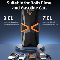 Démarreur de voiture et moto 2000A, batterie au lithium, chargeur portable, allume-cigare multifonctionnel