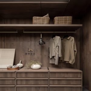 Armoire en bois de hêtre massif de qualité supérieure, style moderne minimaliste, avec portes à fermeture douce - Product Image 2