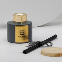 Huaming – Ensemble de diffuseurs à roseaux en verre pour la décoration de la maison, bougies parfumées naturelles et huiles pour diffuseurs à roseaux – Vente en gros