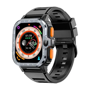 Moda 1,99 pulgadas Android Smart Watch 4G Tarjeta SIM Pantalla táctil Montre Reloj Inteligente Resistente Teléfono Smartwatch con 800mAh