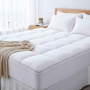 Surmatelas rafraîchissant extra épais, coussin <span class=keywords><strong>de</strong></span> matelas anti-douleur, protège-matelas matelassé doux, garnissage alternatif au <span class=keywords><strong>duvet</strong></span> surdimensionné - Product Image 1