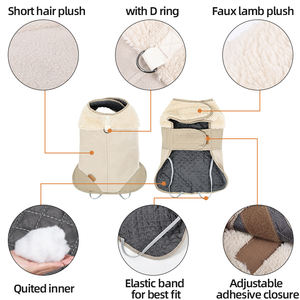 Directe Fabriek Luxe Zachte Fleece Hondenjas Klassieke Vrijetijdskleding Voor Huisdieren Warme Grote Hondenkleding - Product Image 2