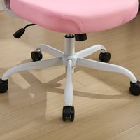 Fauteuil de direction ergonomique moderne rose avec accoudoirs réglables, massage rafraîchissant pour le bureau et la maison