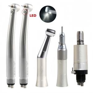 Tandheelkundige Hoge/Lage Snelheid Metalen Lucht Turbine Handstuk Kit 2 Stuks Pana Max1 Led Handstuk + Fx Lage Snelheid 1Set Contra Hoek Recht - Product Image 2